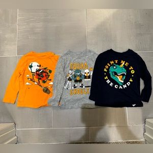 Toddler Long Sleeve Tshirt, Halloween, set of 3, size 2T